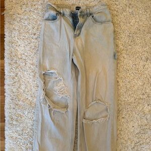 Distressed Light Blue Women's Jeans